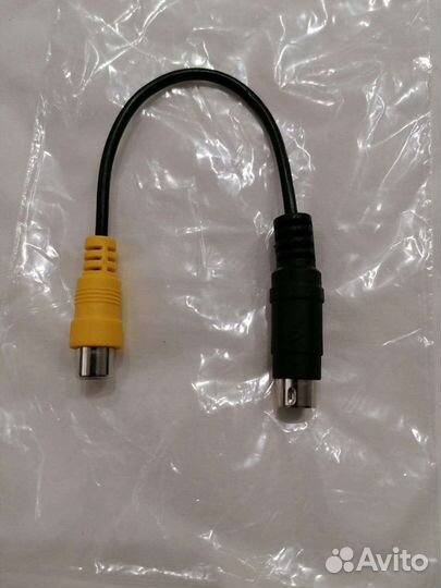 Кабель переходник S-video на RCA (тюльпан)