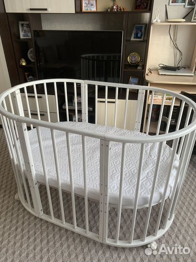 Детская кроватка манеж с матрасом