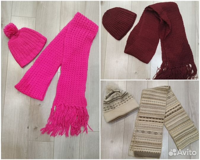 Комплект шапка, шарф