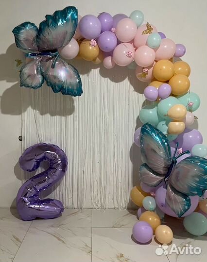 Оформление шарами, фотозона, арка из шаров