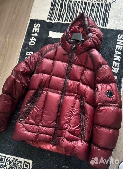 Пуховик cp company dd shell бордовый