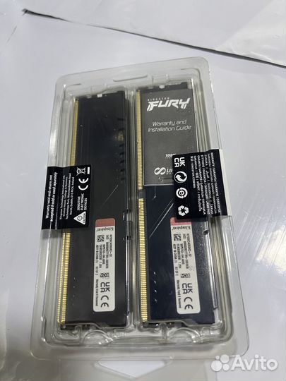 Kingston Память оперативная DDR5 5600 мгц 2x16гб