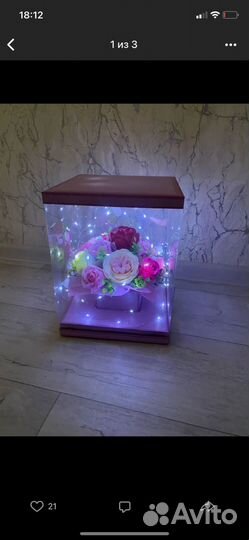 Букет из мыльных роз