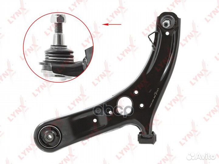 Рычаг нижний L / Перед. подв. hyundai Solaris I