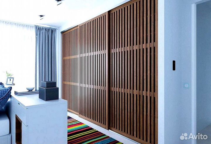 Реечная раздвижная дверь