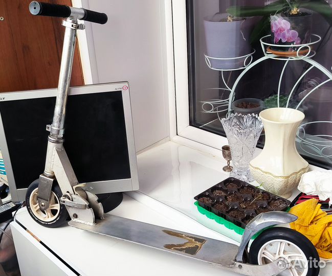 Самокат двухколесный бу