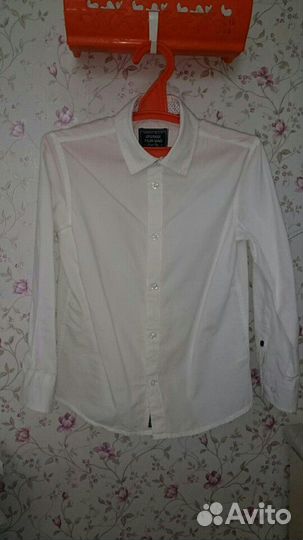 Белая рубашка и жилет на 116,са(Германия)