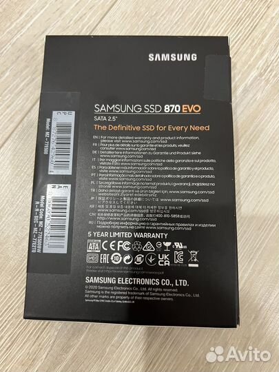 Ssd samsung 870 evo 500gb