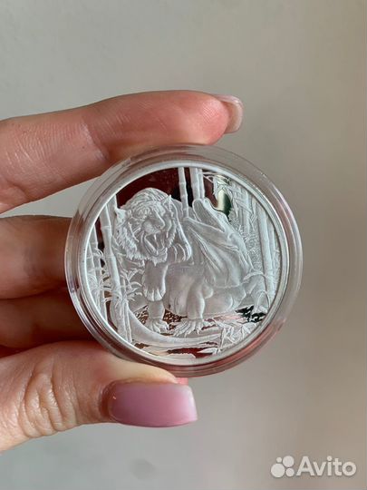 Серебро 2022 год пеликан барбадос хищные животные