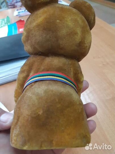 Олимпийский мишка редкий флок СССР
