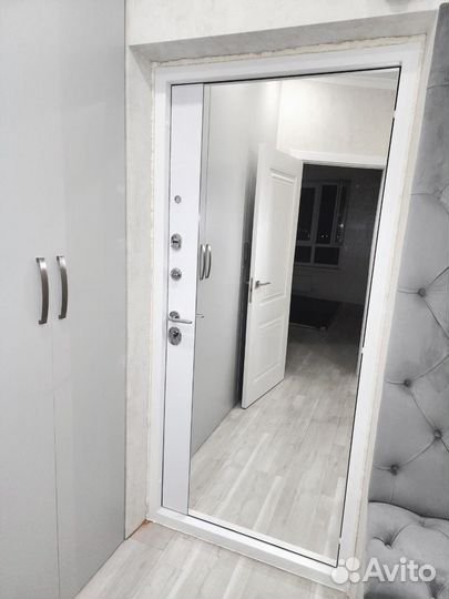 Дверь входная с зеркалом