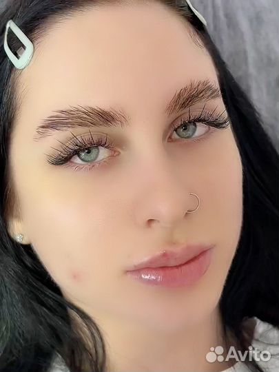 Наращивание ресниц,ламинирование бровей