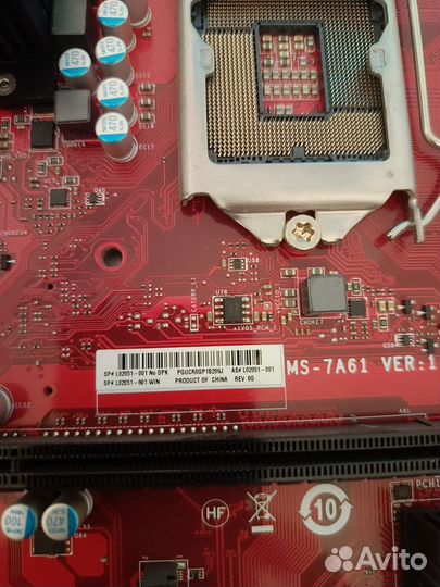 Материнская плата hр oмеn MS-7A61 ver. 1.3