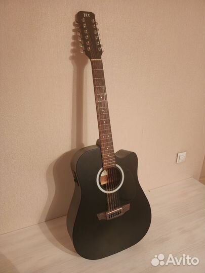 Гитара JET jdec-255/12 BkS