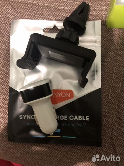 Чехлы на iPhone X, автомобильная зарядка, держате