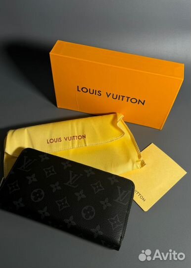 Портмоне Louis Vuitton Черное Люкс