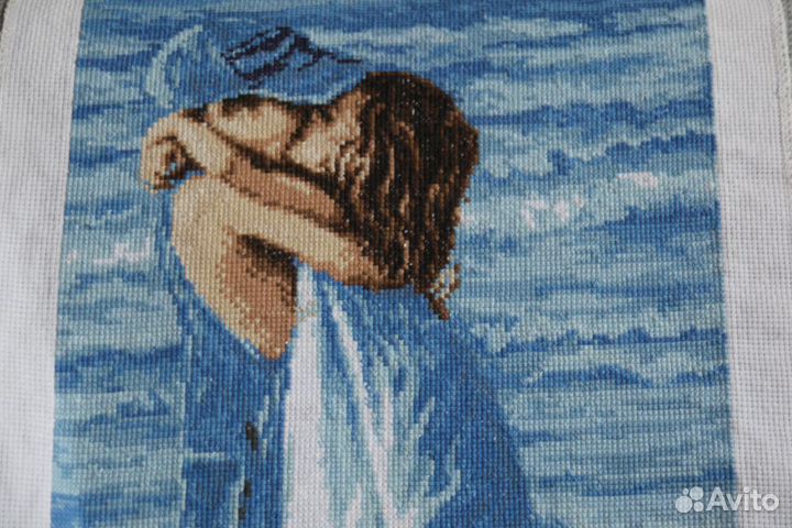 Вышитые картины- дети, влюбленные, женщина