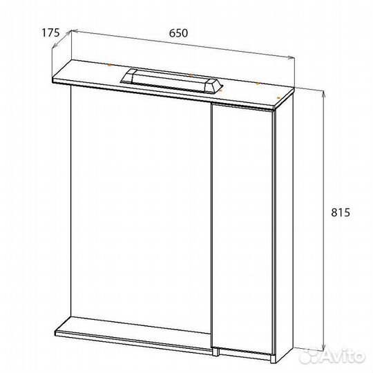Шкаф-Зеркало Александрия 65/С Flamenco