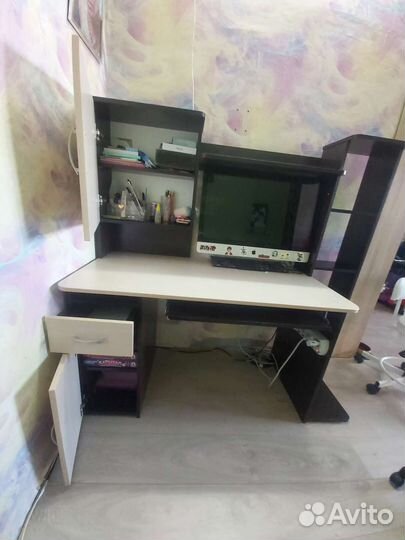 Компьютерный стол дуб венге