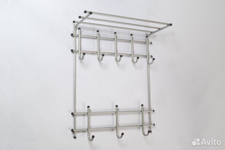 Вешалка Козерог 1.3 с полкой настенная металл