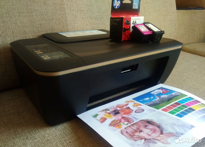 Принтер (Мфу) HP Deskjet 2520hc + картриджи