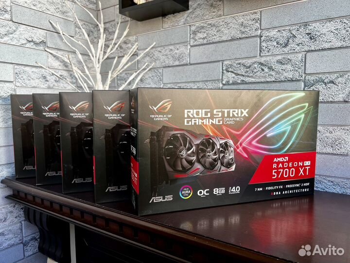 Видеокарта Rx 5700 XT 8GB Asus Rog Strix OC/Пломба