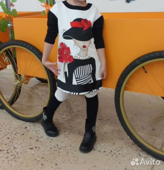 Платье туника для девочки 110