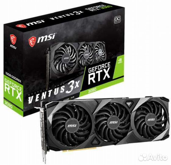 Видеокарты MSI nvidia GeForce RTX 3080 ventus 3X