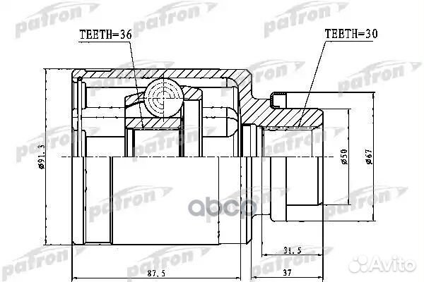 Шрус PCV1762 patron