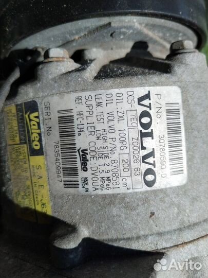 Компрессор кондиционера Volvo Xc90 B6324S