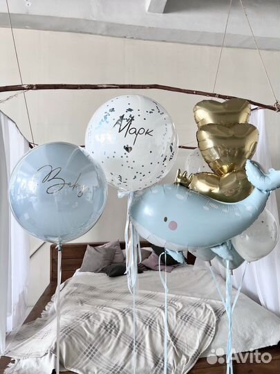 Воздушные шары на выписку из роддома