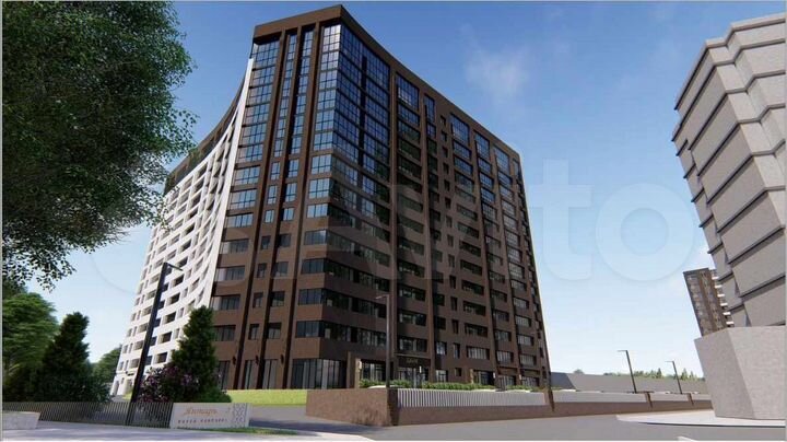 2-к. квартира, 70,6 м², 5/15 эт.