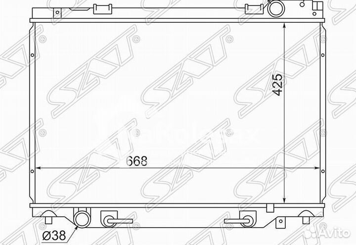Радиатор toyota estima/lucida/emina/previa 2TZ/3C