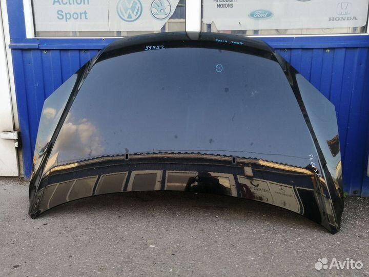 Капот Ford Focus 2 2007 чёрный