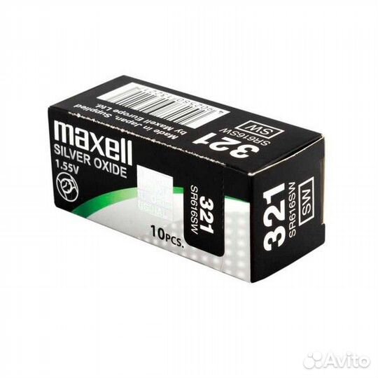 Батарейка часовая Maxell SR616SW 321 1шт