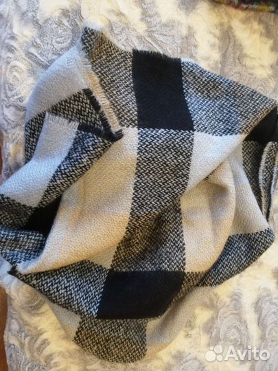 Шарф объёмный Pull bear, Ostin кашемир, снуд