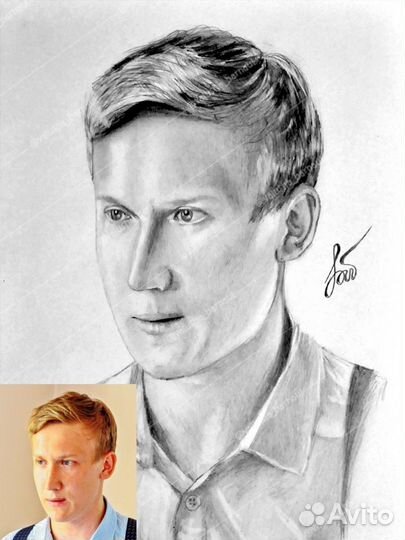 Качественный портрет карандашом