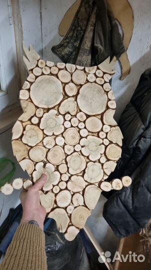 Панно из можжевельника