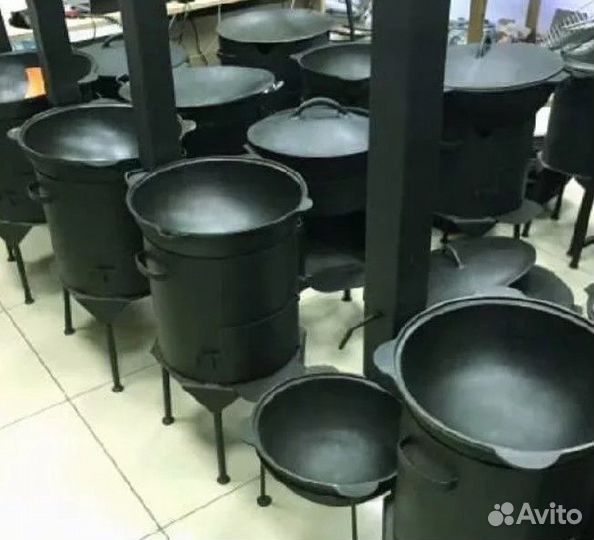 Казан чугунный из Намангана 40 л антипригарный