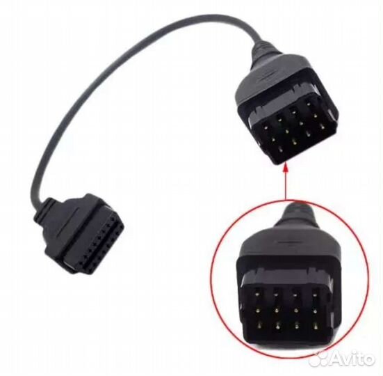 Переходник Obd 2. 12 Pin. Газ. УАЗ. Газель