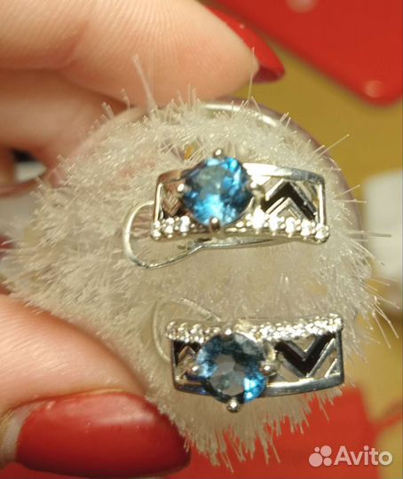 Кольцо и серьги