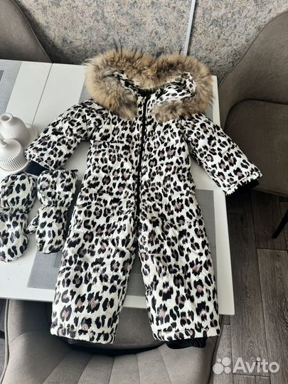 Зимний комбинезон для девочки 86