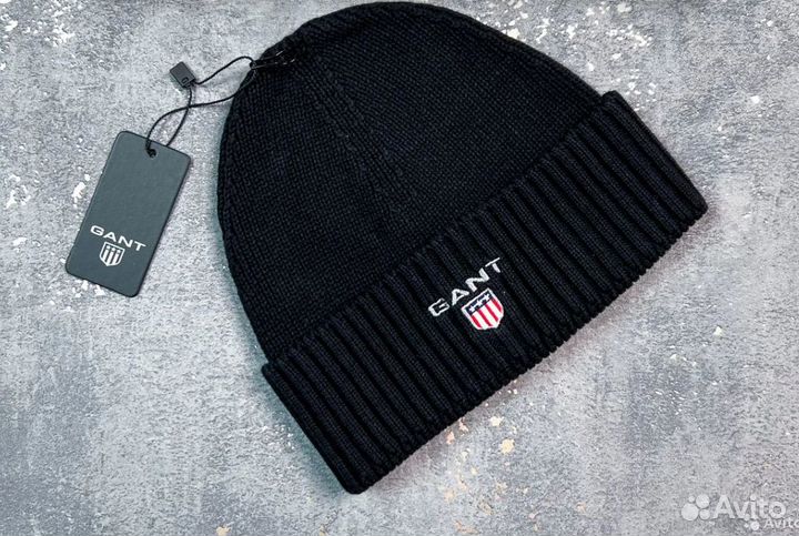 Шапка Gant черная