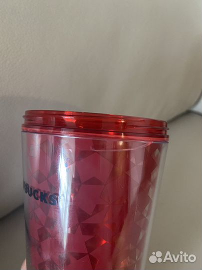 Тамблер термос Starbucks пластиковый