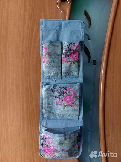 Кофр настенный для хранения вещей, 4 кармана