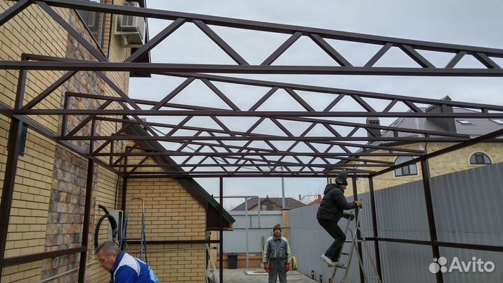 Навесы для АВТОМОБИЛЕЙ из поликарбоната