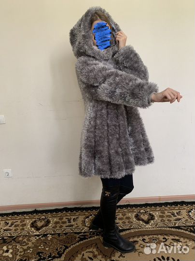 Вязанная шуба