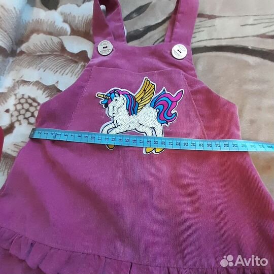 Сарафан вельветовый для девочки 3-4 лет