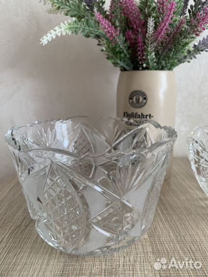 Ваза хрустальная