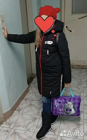 Пальто зимнее на девочку 152 рост